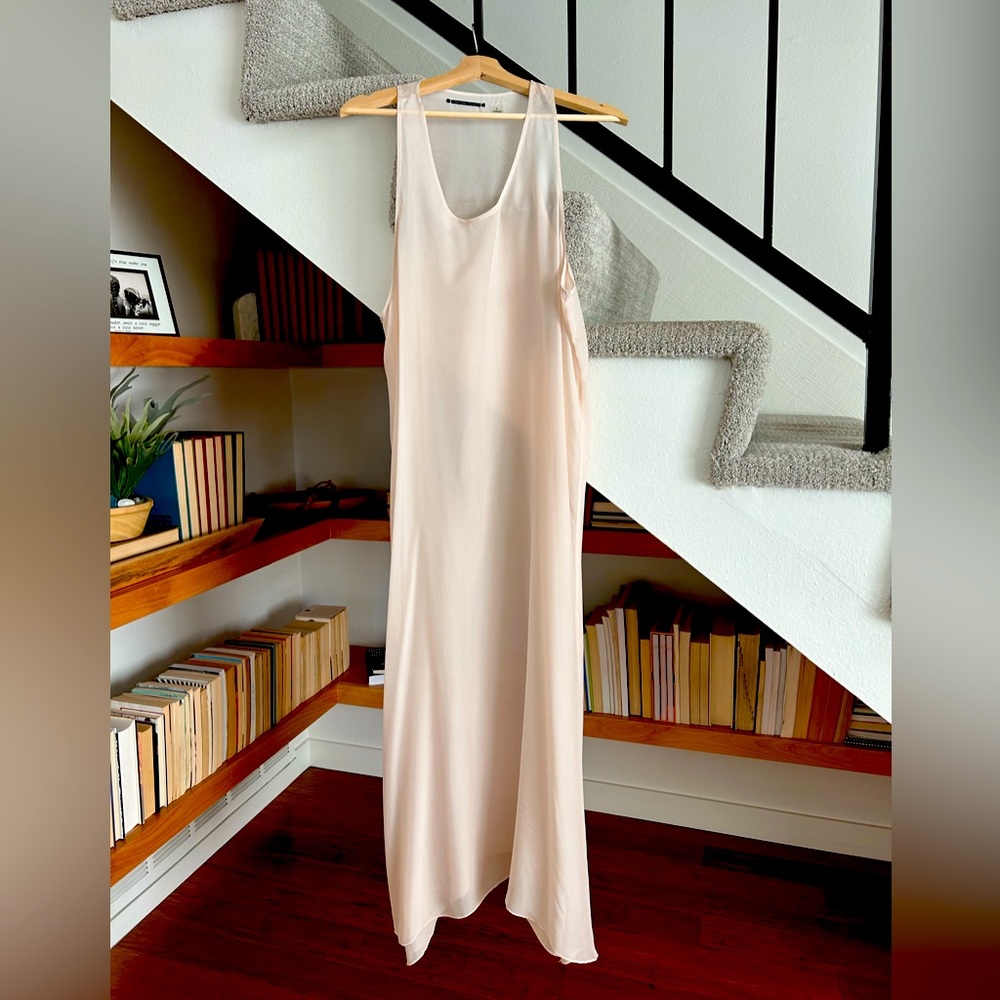 Brazeau Tricot Silk Slip Dress